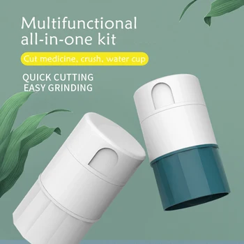Portable 4 Layer Pill Crusher Cutter tablet Grinder Organizer with Small Pill Box Container
Portable 4 Layer Pill Crusher Cutter tablet Grinder Organizer with Small Pill Box Container