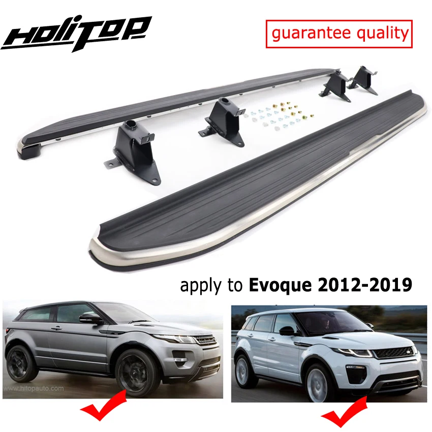 Thicken side step nerf bar running board for LR Range Rover Evoque 2011-2020,can loading weight 300kg,very reliable quality
Thicken side step nerf bar running board for LR Range Rover Evoque 2011-2020,can loading weight 300kg,very reliable quality