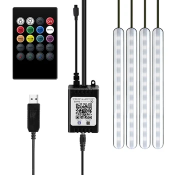 RGB LED Car Foot Ambient Light SMD5050 With USB Wireless Remote Music Control Multiple Modes Auto Interior Decorative Lamp
RGB LED Car Foot Ambient Light SMD5050 With USB Wireless Remote Music Control Multiple Modes Auto Interior Decorative Lamp