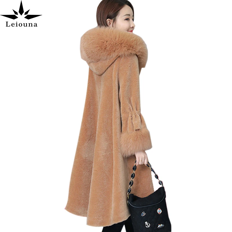 Leiouna Long Slim Large Size Fur Sheep Shearing Coats Female Medium 2020 Winter New Cape Style Parker Fur Coat Women's Clothing
Leiouna Long Slim Large Size Fur Sheep Shearing Coats Female Medium 2020 Winter New Cape Style Parker Fur Coat Women's Clothing