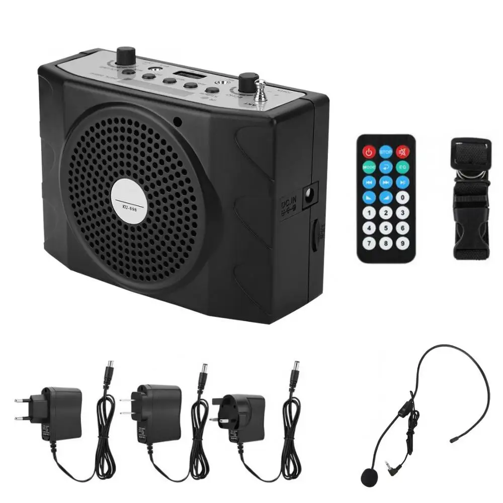 Bluetooth Portable Loudspeaker USB MP3 MP4 Remote Control Mini Audio Loud Speaker 110V-220V Waistband Microphone
Bluetooth Portable Loudspeaker USB MP3 MP4 Remote Control Mini Audio Loud Speaker 110V-220V Waistband Microphone