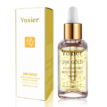 24k Gold Face Serum Oil Control Moisture Replenishment Makeup Base Essence Shrink Pore Skin Care Anti Aging Foundation Primer
24k Gold Face Serum Oil Control Moisture Replenishment Makeup Base Essence Shrink Pore Skin Care Anti Aging Foundation Primer