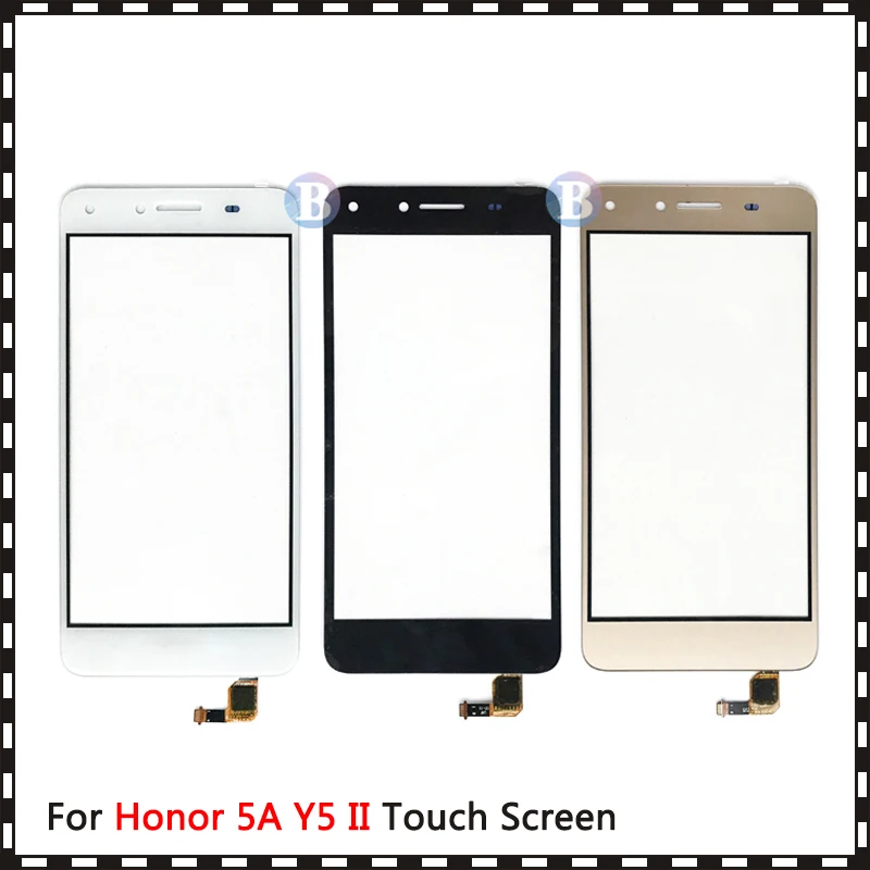 10 шт. 5 0 "для Huawei Honor 5A Y5 II 2 Y5II CUN-L01 LYO-L21 сенсорный экран дигитайзер Датчик внешняя