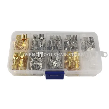 150pcs/box 6.3 automobile male female connector tube terminal pliers car wire Plugs copper terminal connector protecting bush
150pcs/box 6.3 automobile male female connector tube terminal pliers car wire Plugs copper terminal connector protecting bush