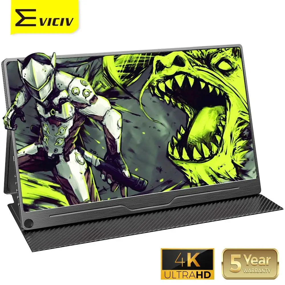 EVICIV 4K Portable Monitor For Play Station 4 Overwatch PS4 3840 Game Display 12.5 Inch External Screen UHD Adobe RGB 100% 16:9
EVICIV 4K Portable Monitor For Play Station 4 Overwatch PS4 3840 Game Display 12.5 Inch External Screen UHD Adobe RGB 100% 16:9