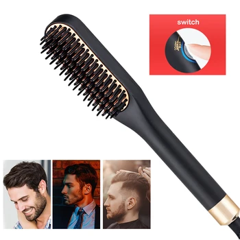 Electric Beard Hair Straightener Heating Straight Beard Styling Comb Men's Styling Shape Anti Static Fluffy Straight Beard Comb
Electric Beard Hair Straightener Heating Straight Beard Styling Comb Men's Styling Shape Anti Static Fluffy Straight Beard Comb