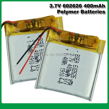 3.7V 400mAH 602525 602626 PLIB polymer lithium ion / Li-ion battery for SMART WATCH GPS
3.7V 400mAH 602525 602626 PLIB polymer lithium ion / Li-ion battery for SMART WATCH GPS