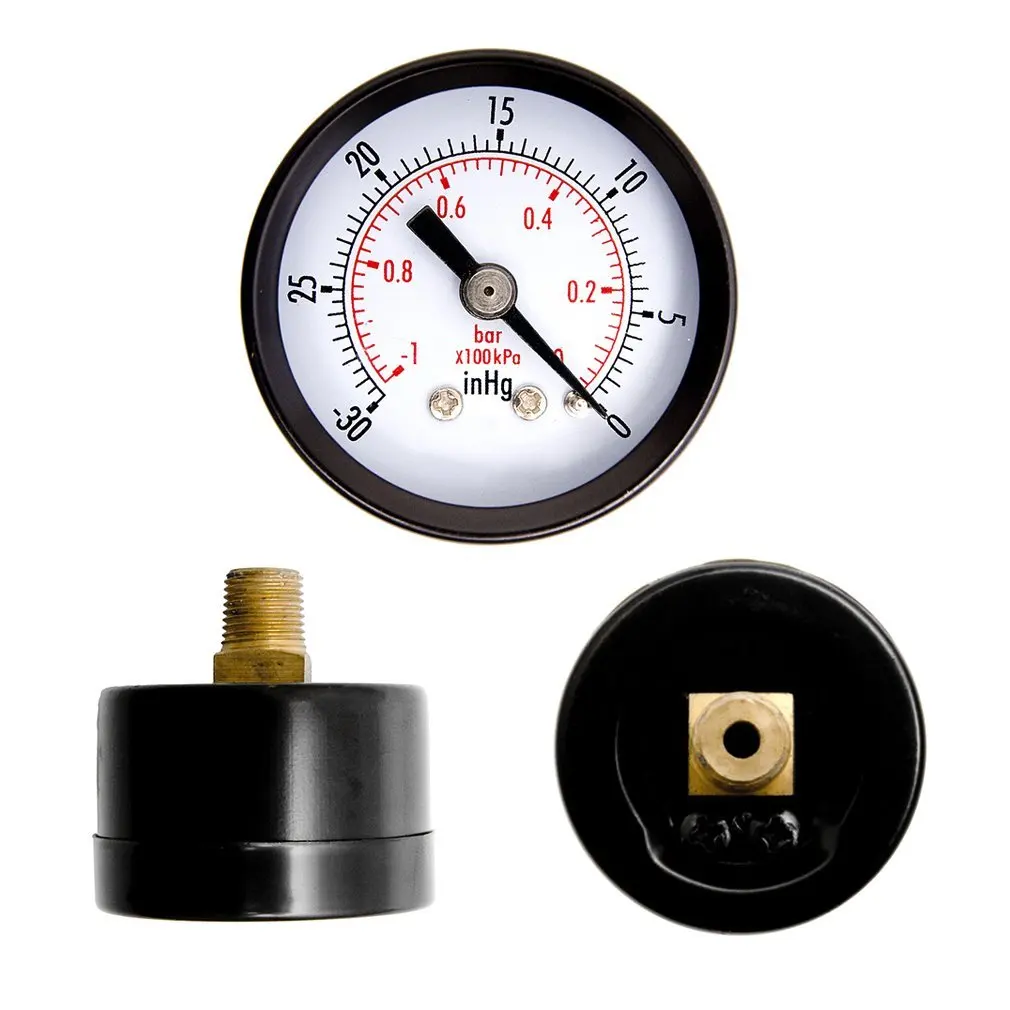 1-1/2" Dry Utility Mini Vacuum Pressure Gauge Blk.Steel 1/4" Center Back, -30HG/0PSI Pressure Tester Measuring Instruments
1-1/2" Dry Utility Mini Vacuum Pressure Gauge Blk.Steel 1/4" Center Back, -30HG/0PSI Pressure Tester Measuring Instruments