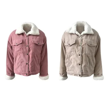 Women New Autumn Winter Corduroy Basic Jacket Female Winter Jacket Long Sleeve Casual Single Breasted Jackets 
Women New Autumn Winter Corduroy Basic Jacket Female Winter Jacket Long Sleeve Casual Single Breasted Jackets