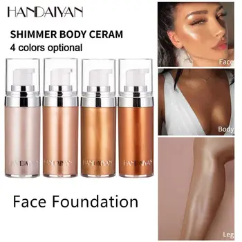 1pcs High-gloss Liquid Foundation Easy Easy Coloring Sublime Shimmer Highlighter Brightening Skin Tone Waterproof Foundation
1pcs High-gloss Liquid Foundation Easy Easy Coloring Sublime Shimmer Highlighter Brightening Skin Tone Waterproof Foundation