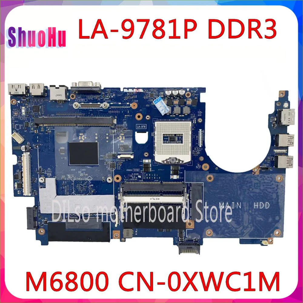 VAR10 LA-9781P DDR3 HM86 материнская плата CN-0XWC1M 0XWC1M для Dell Precision M6800 Материнская ноутбука HP