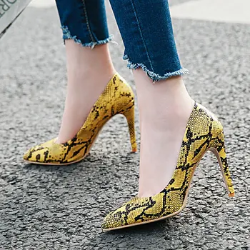 Snake Print High Heels Women Shoes Fashion Pointed Toe Spring Summer Pumps Party Ladies Shoes White Pink Red Yellow
Snake Print High Heels Women Shoes Fashion Pointed Toe Spring Summer Pumps Party Ladies Shoes White Pink Red Yellow