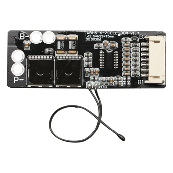7S 30A Li-Ion Lithium Battery Protection Board NTC Temperature 29.4V Lipo BMS Vacuum Cleaner Car Washer Electric Drill
7S 30A Li-Ion Lithium Battery Protection Board NTC Temperature 29.4V Lipo BMS Vacuum Cleaner Car Washer Electric Drill