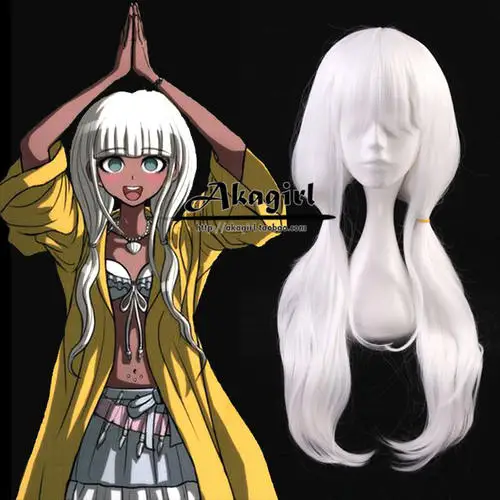 Парик для косплея аниме Angie Yonaga Anjii Danganronpa V3 термостойкие парики женщин Длинные