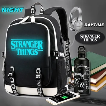 Luminous Backpack Multifunction USB Charging Stranger Things Travel Canvas Student Backpack For Teenagers Boys Girls School Bag
Luminous Backpack Multifunction USB Charging Stranger Things Travel Canvas Student Backpack For Teenagers Boys Girls School Bag
