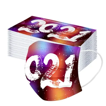 Personality 2021 Numeral Masks Happy New Years Adult Mouth Masks Disposable Protective Mask 3 Layer Non-woven Earring Face Mask
Personality 2021 Numeral Masks Happy New Years Adult Mouth Masks Disposable Protective Mask 3 Layer Non-woven Earring Face Mask