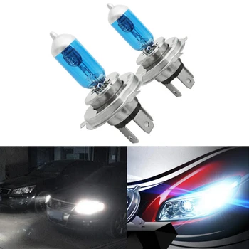 Einszett 2pcs H4 Halogen Lamp 12V 55/100W Car Halogen Bulb Dark Blue Super White Headlight Lamp Car Accessories 
Einszett 2pcs H4 Halogen Lamp 12V 55/100W Car Halogen Bulb Dark Blue Super White Headlight Lamp Car Accessories