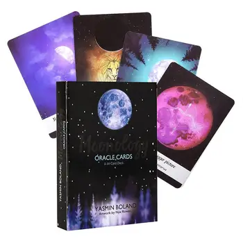 44 Pcs Board Games Cards Set And Guidebook Set For Moonology Oracle Tarot English Cards Deck Game For Family Party Playing Card
44 Pcs Board Games Cards Set And Guidebook Set For Moonology Oracle Tarot English Cards Deck Game For Family Party Playing Card