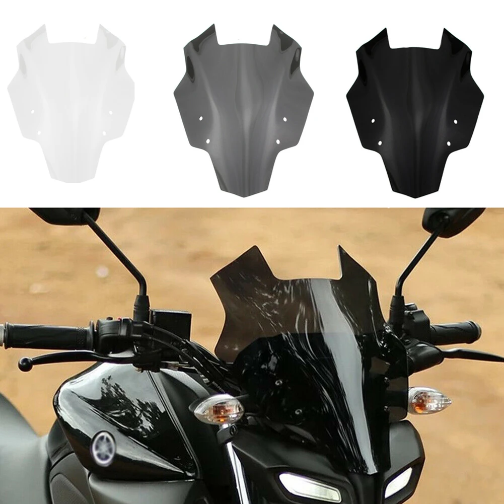 

Лобовое стекло для мотоцикла, лобовое стекло из АБС-пластика для Yamaha MT-15 2019, прозрачное черное