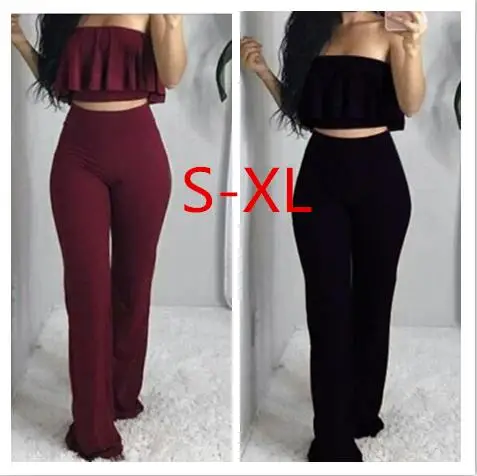Summer Two Piece Set Women Ruffles Crop Top Long Pants Suits Tracksuit Sexy Ladies Off Shoulder Blouse Shirt Trousers Suit
Summer Two Piece Set Women Ruffles Crop Top Long Pants Suits Tracksuit Sexy Ladies Off Shoulder Blouse Shirt Trousers Suit
