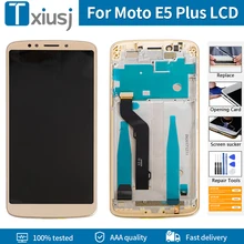 LCD Pour Motorola Moto E5 Plus XT1924 L'assemblée de convertisseur analogique-Numérique D'écran Tactile d'affichage d'affichage à cristaux liquides de Cadre Pour Moto E5 Plus D'AFFICHAGE À CRISTAUX LIQUIDES De Remplacement=