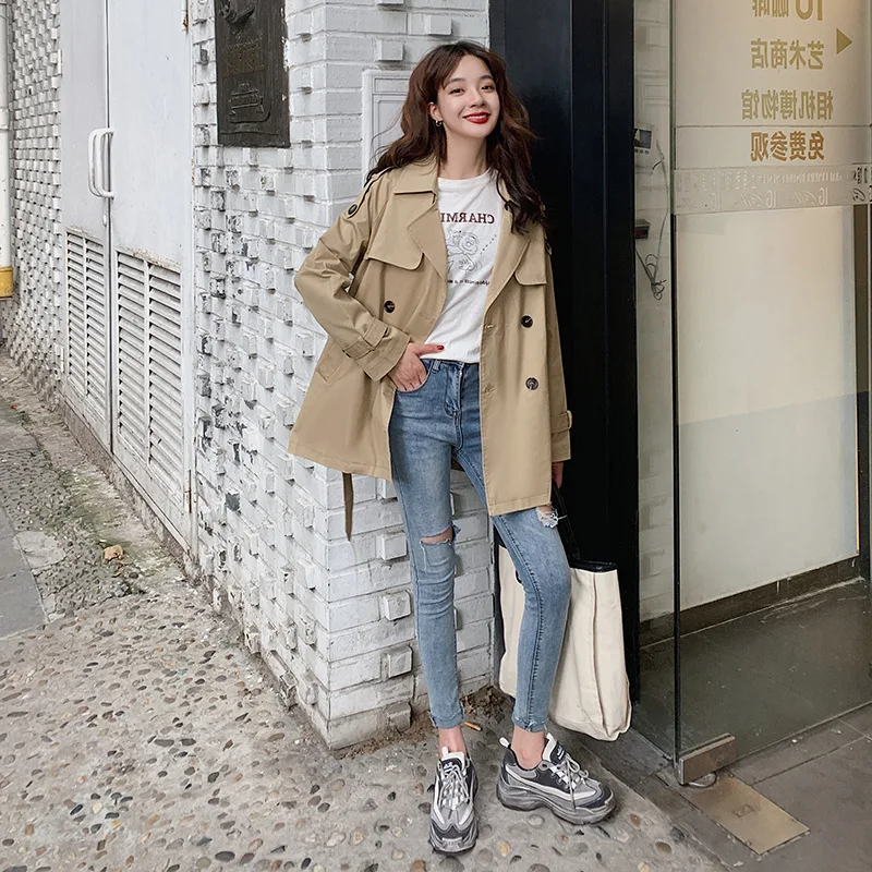 Photo Shoot Short Trench Coat Women's Mid-length Short-height Coat 2020 Spring New Style British Style Trench Coat Fashion Elega
Photo Shoot Short Trench Coat Women's Mid-length Short-height Coat 2020 Spring New Style British Style Trench Coat Fashion Elega