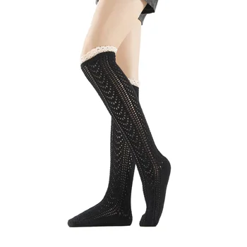 Winter Female Stocking Solid Color Long Tube Socks Knitted Stocking for Women Black/Off-White/Dark Gray/Light Gray/Coffee 
Winter Female Stocking Solid Color Long Tube Socks Knitted Stocking for Women Black/Off-White/Dark Gray/Light Gray/Coffee