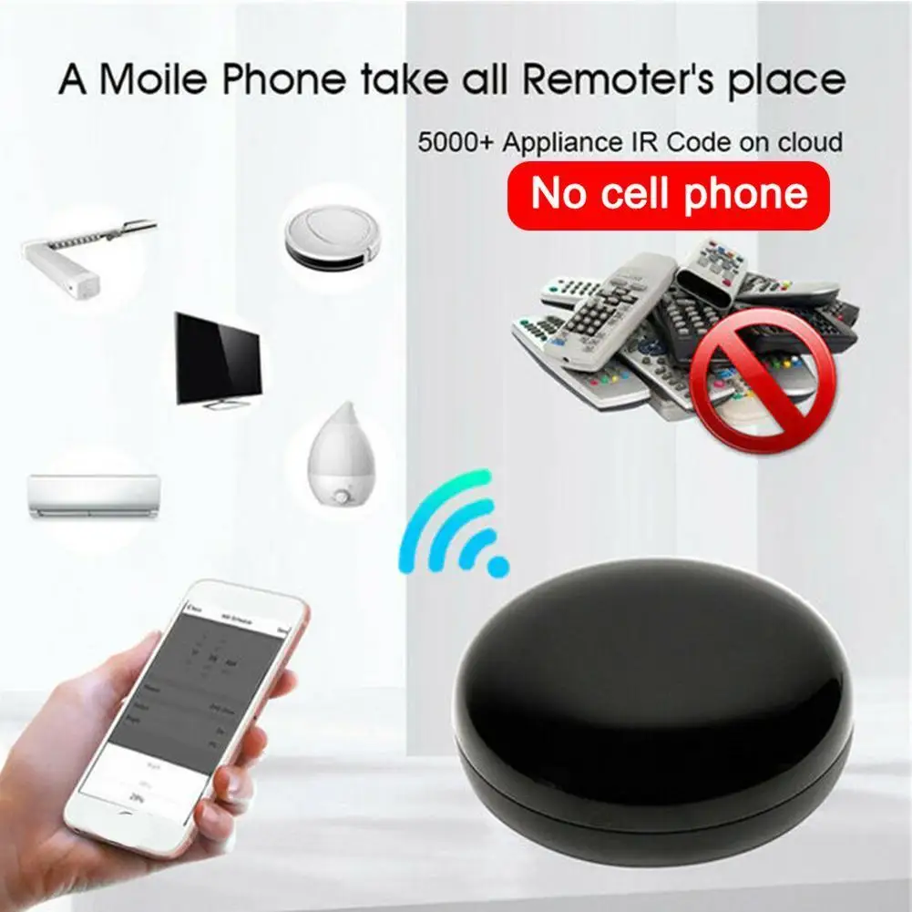 Universal Smart Wifi IR Remote Controller Infrared Adapter Control Home Voice Smart Assistant Devices For Alexa Google Home U7P9
Universal Smart Wifi IR Remote Controller Infrared Adapter Control Home Voice Smart Assistant Devices For Alexa Google Home U7P9