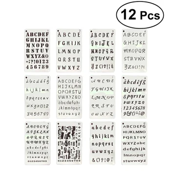 12pcs New Number Alphabet Decoration Tools Digital Stencil Template Drawing Board
12pcs New Number Alphabet Decoration Tools Digital Stencil Template Drawing Board