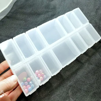 1PC Transparent Plastic Rectangle 14 Lattice Storage Box Making Ice Cube Boxes Bead Case Container Candy
1PC Transparent Plastic Rectangle 14 Lattice Storage Box Making Ice Cube Boxes Bead Case Container Candy