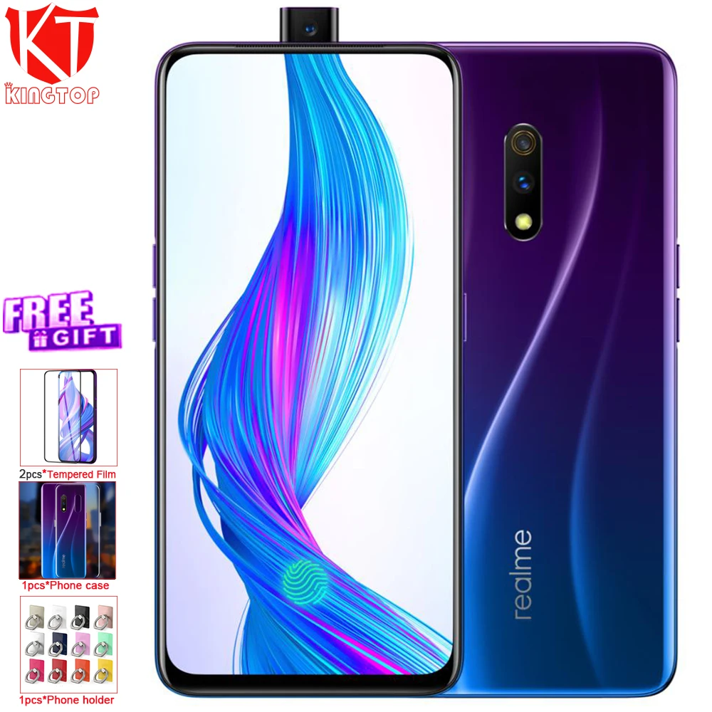Original Realme X Mobile phone 4G/6G 64/128G 6.53" Screen Android 9 Octa Core 16MP+48MP+5MP camera fingerprint 3765mAh cellphone
Original Realme X Mobile phone 4G/6G 64/128G 6.53" Screen Android 9 Octa Core 16MP+48MP+5MP camera fingerprint 3765mAh cellphone
