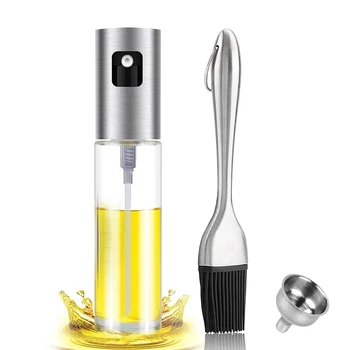 Olive Oil Spray Set, Oil Brush Soy Sauce Bottle Dispenser, for Seasoning Kitchen/Baking/Cooking/BBQ Sprayer Kitchen Tools Salad
Olive Oil Spray Set, Oil Brush Soy Sauce Bottle Dispenser, for Seasoning Kitchen/Baking/Cooking/BBQ Sprayer Kitchen Tools Salad