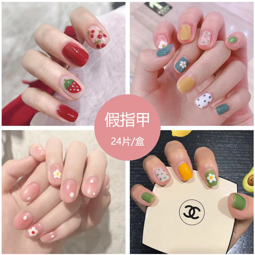 Beautiful nails for girls New Fake Nail Finished Nail Patch Fake Nail Wearable Nail Patch Waterproof 24-Piece Box
Beautiful nails for girls New Fake Nail Finished Nail Patch Fake Nail Wearable Nail Patch Waterproof 24-Piece Box