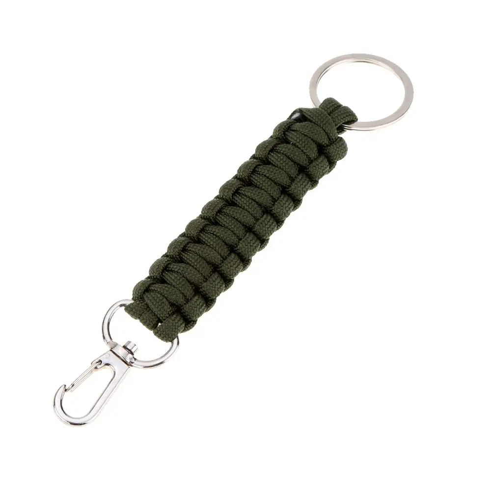 Camping Multifunction Tool Parachute Cord Woven Paracord Lanyard Keychain 7 Strand Carabiner | Спорт и развлечения