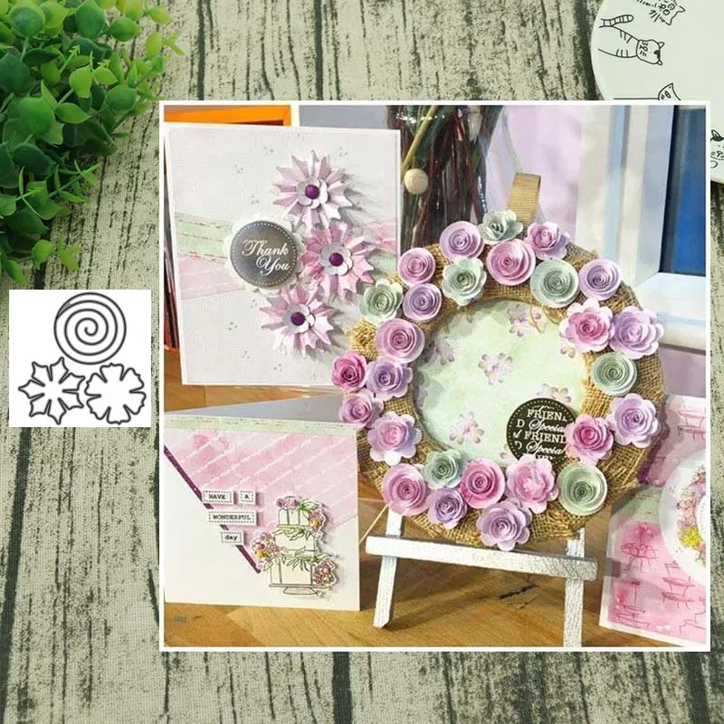 Metal Cutting Dies Composition of a flower 2 Stencils Scrapbooking Album Paper Decorative Craft Embossing New 2019
Metal Cutting Dies Composition of a flower 2 Stencils Scrapbooking Album Paper Decorative Craft Embossing New 2019