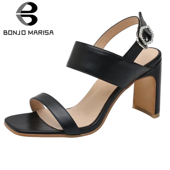 BONJOMARISA Elegant Dress Party Lady Sandals Square Toe High Heel Back Strap Sandals Women Solid Classic Casual Shoes Woman
BONJOMARISA Elegant Dress Party Lady Sandals Square Toe High Heel Back Strap Sandals Women Solid Classic Casual Shoes Woman