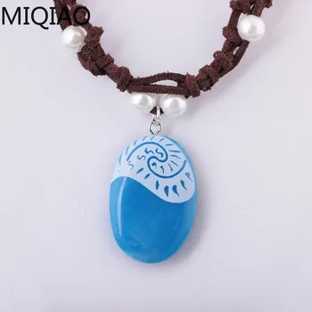 Romantic Blue Gem Luminous Pendant Necklace Polynesian Ocean Princess Moana Chain Necklace Women's Fashion Jewelry 
Romantic Blue Gem Luminous Pendant Necklace Polynesian Ocean Princess Moana Chain Necklace Women's Fashion Jewelry
