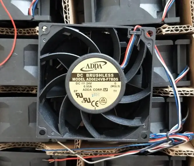 ADDA AD0824VB-F7BDS DC 24V 0.95A 80x80x38mm 4-wire Server Cooling Fan | Компьютеры и офис
