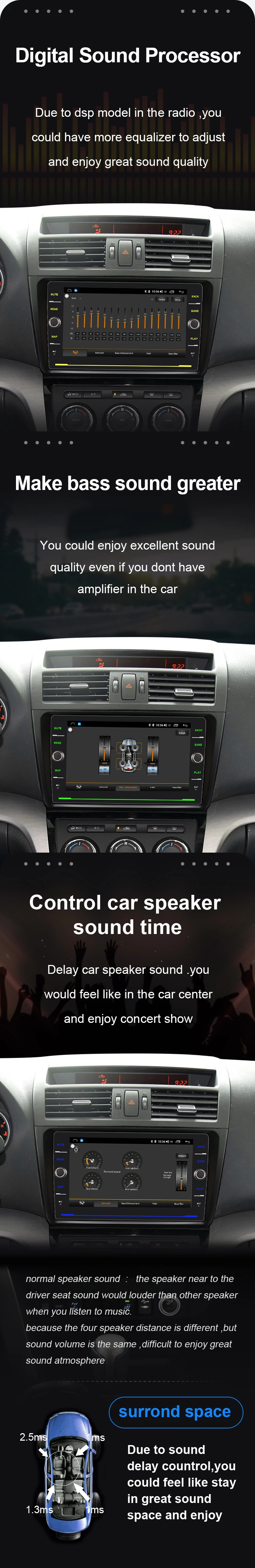 Sale EBILAEN Car Radio Multimedia player For Mazda 6 GH II Ultra 2008-2015  Android 8.1 Autoradio GPS Navigation Tape recorder Mazda6 5