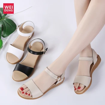 Weideng Summer Women Sandals Flip Flops Slip on Flat Elegant Ladies Light Shoes Suede Leather Gift Thong Band Zapatos Mujer
Weideng Summer Women Sandals Flip Flops Slip on Flat Elegant Ladies Light Shoes Suede Leather Gift Thong Band Zapatos Mujer
