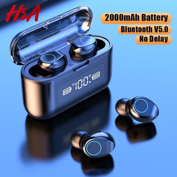 TWS W1 Bluetooth 5.0 Earphones 2000mAh Charging Box Wireless Sports Waterproof Earbuds Headsets With Microphone 
TWS W1 Bluetooth 5.0 Earphones 2000mAh Charging Box Wireless Sports Waterproof Earbuds Headsets With Microphone