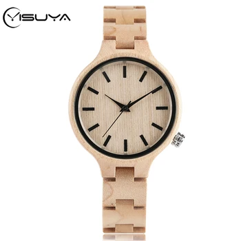 YISUYA Minimalist Dress Ladies Watch Simple Full Wooden Women's Bracelet Watches Natural Bamboo Novel Wood Quartz Wristwatches
YISUYA Minimalist Dress Ladies Watch Simple Full Wooden Women's Bracelet Watches Natural Bamboo Novel Wood Quartz Wristwatches