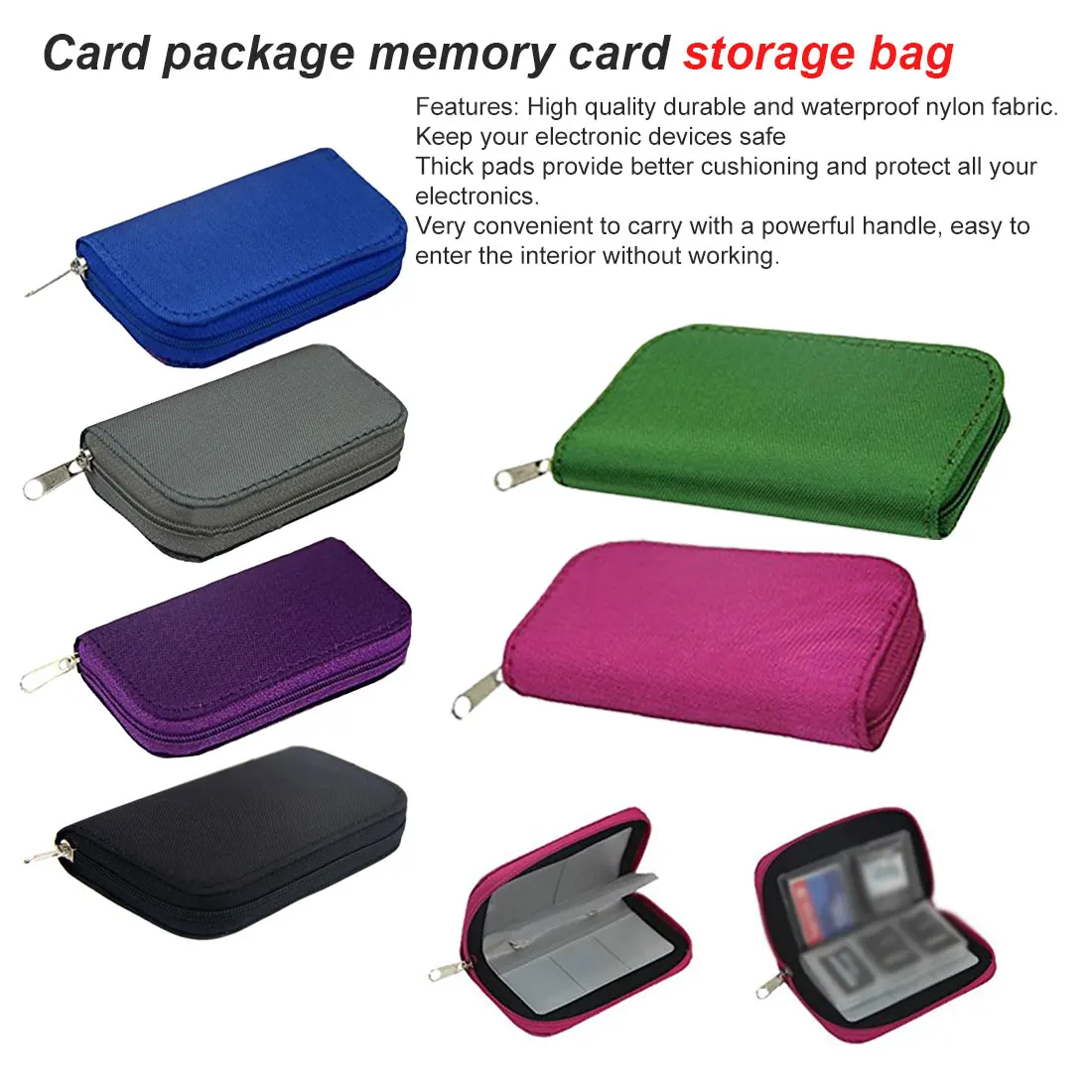 6 Colors SD SDHC For MMC CF For Micro SD Memory Card Storage Carrying Pouch Bag Box Case Holder Protector Wholesale Store
6 Colors SD SDHC For MMC CF For Micro SD Memory Card Storage Carrying Pouch Bag Box Case Holder Protector Wholesale Store