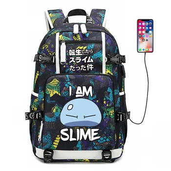 That Time I Got Reincarnated as a Slime Cosplay Printing Travel Backpack USB Charging Laptop Backpack Large Canvas School Bags
That Time I Got Reincarnated as a Slime Cosplay Printing Travel Backpack USB Charging Laptop Backpack Large Canvas School Bags