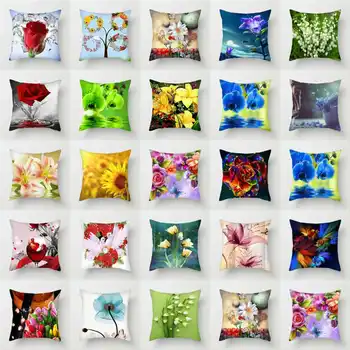 Flowers Pattern 45*45cm Throw Pillow Case Sunflower Lotus Lily Rose Polyester Cushion Cover For Home Sofa Chair Decorative
Flowers Pattern 45*45cm Throw Pillow Case Sunflower Lotus Lily Rose Polyester Cushion Cover For Home Sofa Chair Decorative