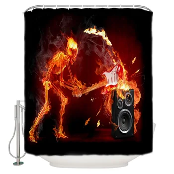Guitar Skeleton Acoustic Red Flame Lyre Shower Curtain Waterproof Polyester Bath Curtain
Guitar Skeleton Acoustic Red Flame Lyre Shower Curtain Waterproof Polyester Bath Curtain