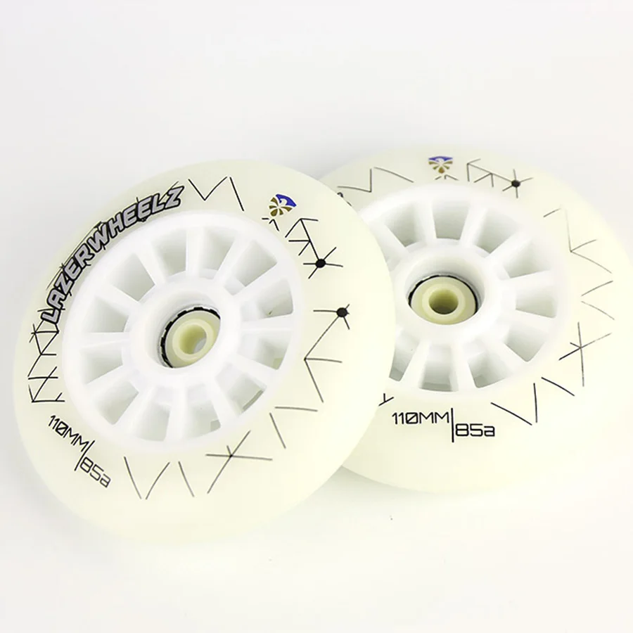 

Original Flying Eagle Skate Wheel Lazerwheelz 110mm Led Lighting Speed Skating Wheels 85A Flash Roller 2 PCS/SET Patines Tires