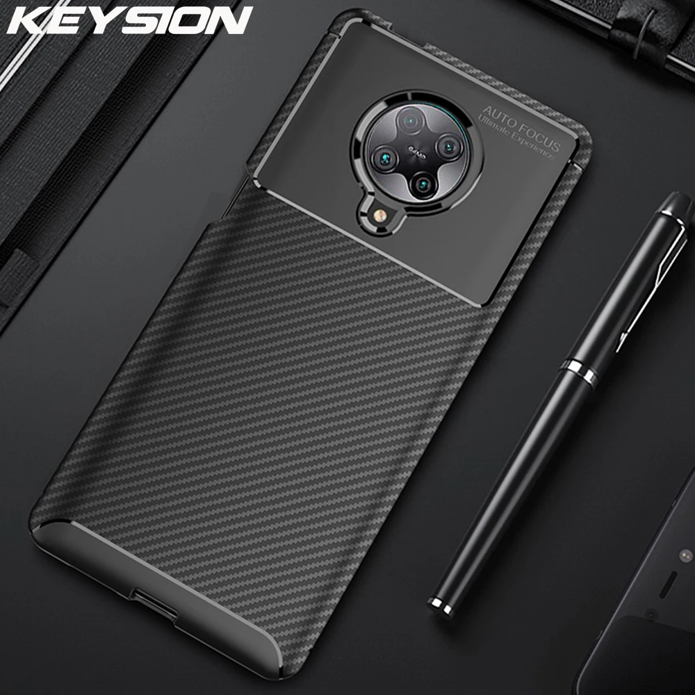 KEYSION Phone Case for Xiaomi Poco X3 NFC Carbon Fiber Texture Shockproof Silicone Protection Back Cover for POCO X3 NFC
KEYSION Phone Case for Xiaomi Poco X3 NFC Carbon Fiber Texture Shockproof Silicone Protection Back Cover for POCO X3 NFC