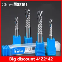 【Discount】Single Flute Spiral Router Bits 4*22mm For Cut Wood/woodworking CNC Wood milling cutter 1 Flute End Mills Wood cutters
【Discount】Single Flute Spiral Router Bits 4*22mm For Cut Wood/woodworking CNC Wood milling cutter 1 Flute End Mills Wood cutters