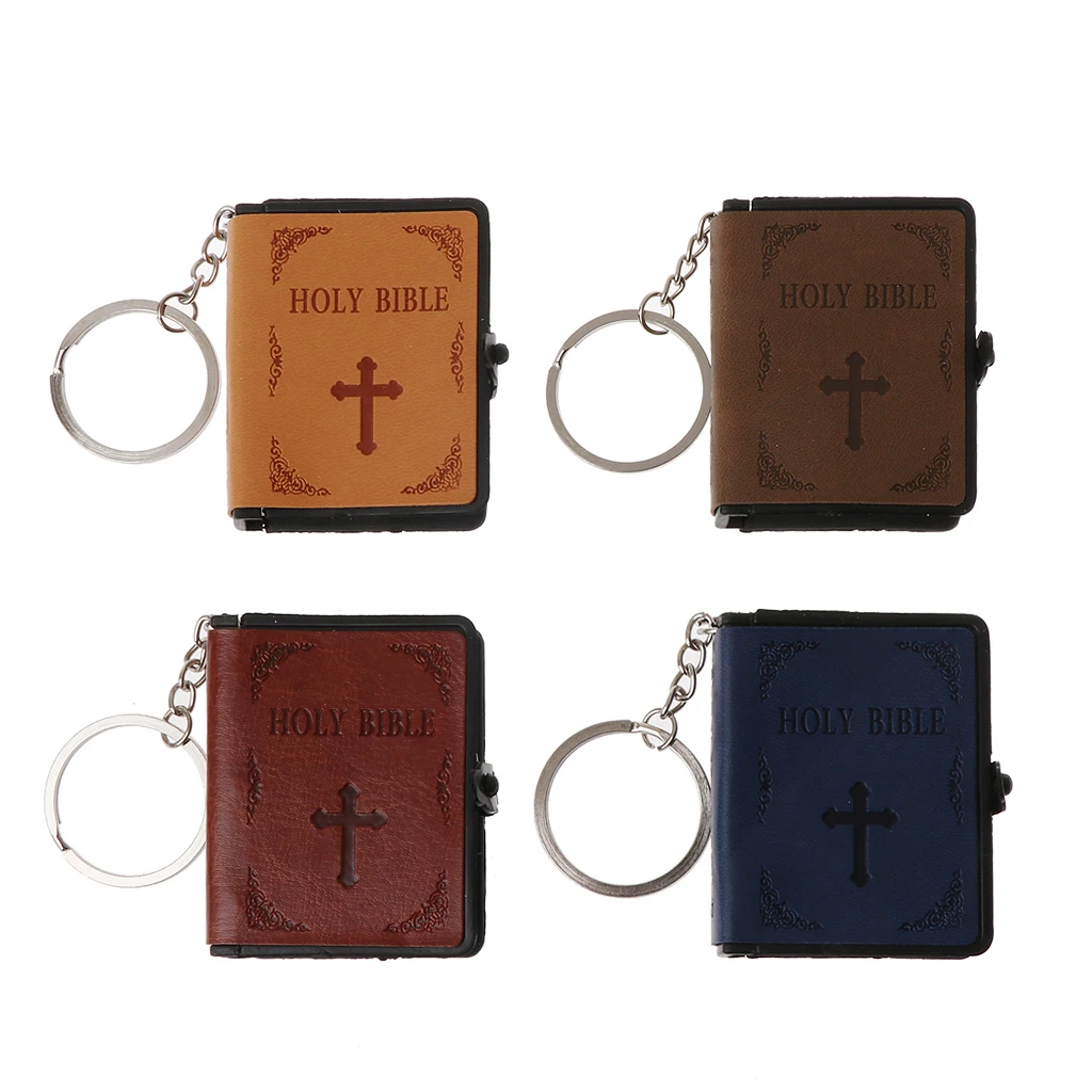 Holy Bible Book Leather Key Ring Miniature Paper Spiritual Christian Jesus Keychain
Holy Bible Book Leather Key Ring Miniature Paper Spiritual Christian Jesus Keychain
